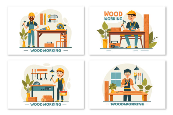 9 Woodworking Illustration