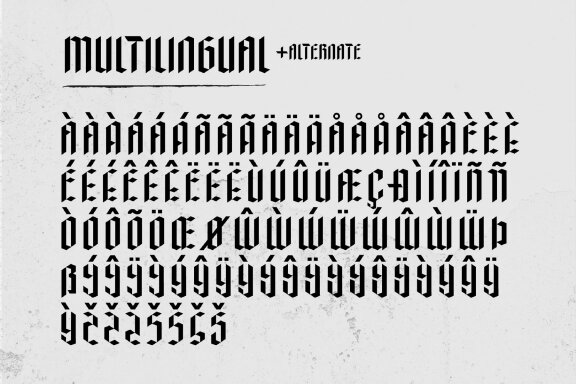 Abkad - Modern Gothic Font