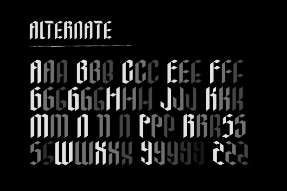 Abkad - Modern Gothic Font