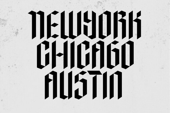 Abkad - Modern Gothic Font