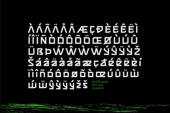 Teroxia - Robotic Font