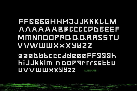Teroxia - Robotic Font