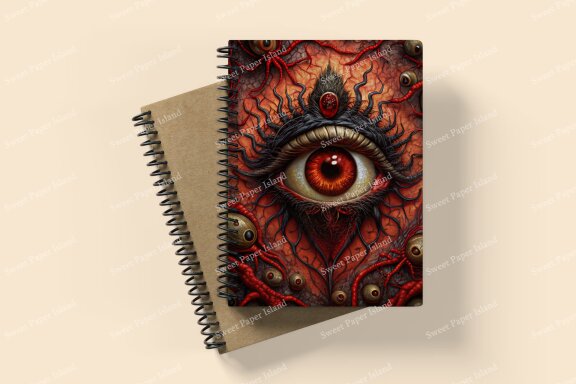 Set of 8 Digital Papers - Spider Eyes Extraterrestrial Mutation