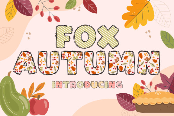 Fox Autumn Color Font