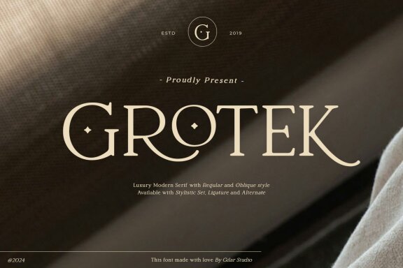 Grotek - Luxury Modern Serif