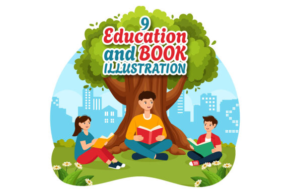 9 Education and Books Illustration