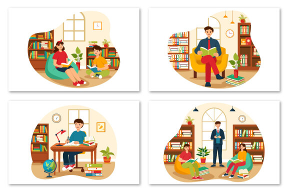 9 Education and Books Illustration