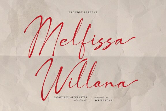 Melfissa Willona | Casual Chic Font