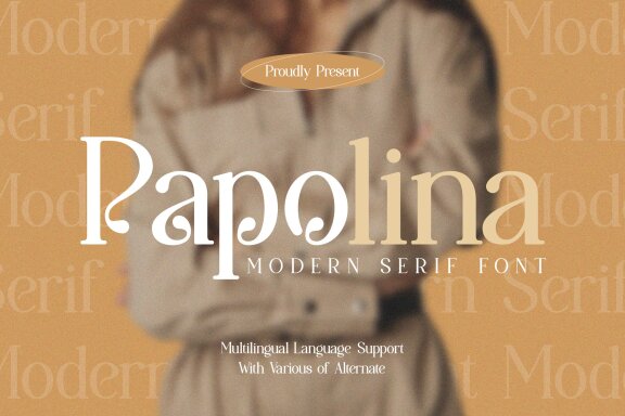 Papolina | Modern Serif Font