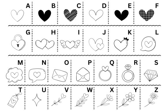 Fox Valentine Doodle Dingbat Font