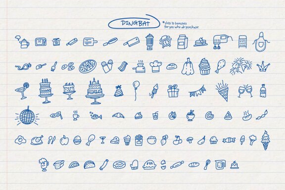 Gourmet Eatery | Doodle Typeface