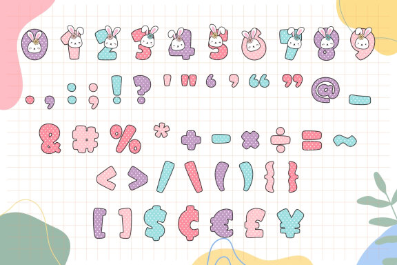 Fox Rabbit Color Font