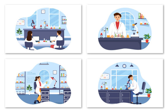 9 Laboratory Illustration