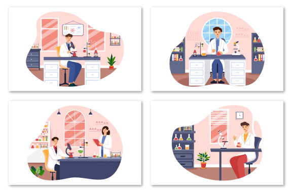 9 Laboratory Illustration