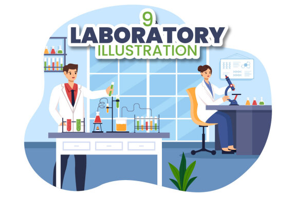 9 Laboratory Illustration