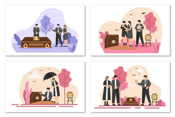 11 Funeral Ceremony Illustration