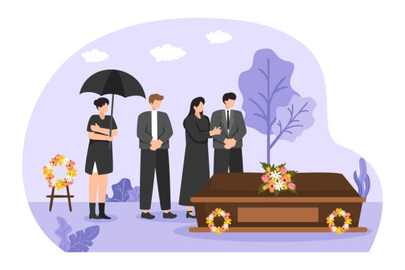 11 Funeral Ceremony Illustration