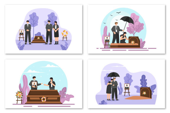 11 Funeral Ceremony Illustration