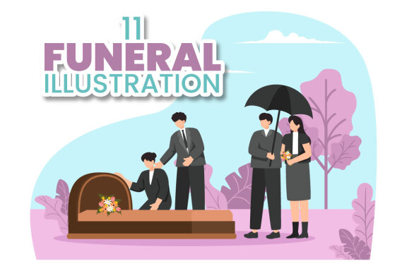 11 Funeral Ceremony Illustration
