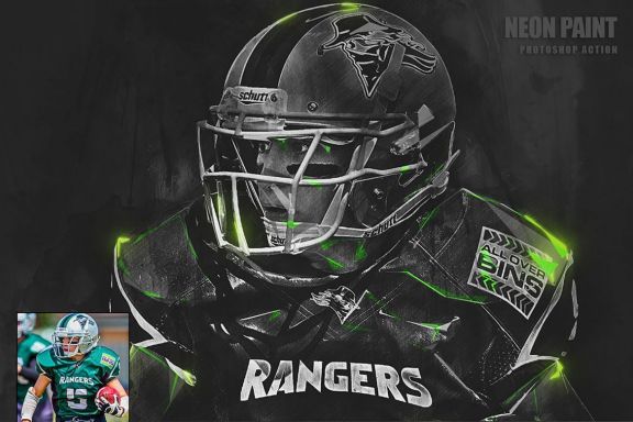Neon Paint Photoshop Action