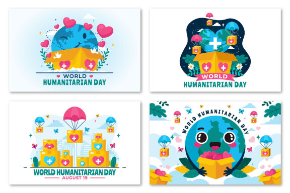 14 World Humanitarian Day Illustration