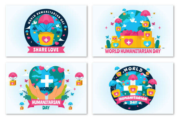 14 World Humanitarian Day Illustration