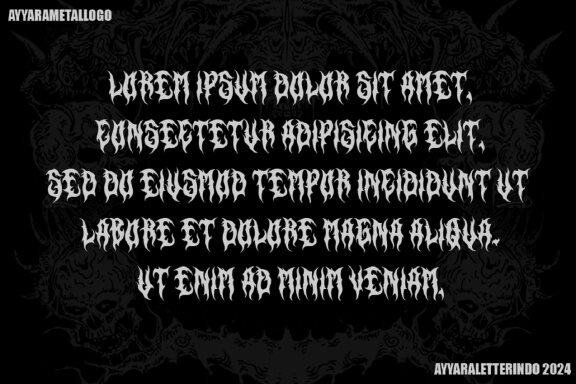 IMMOLATED FONT