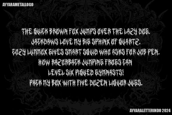 IMMOLATED FONT