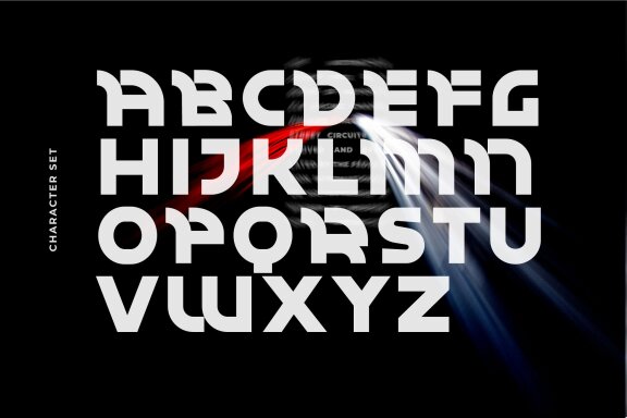 Darken - Futuristic Font