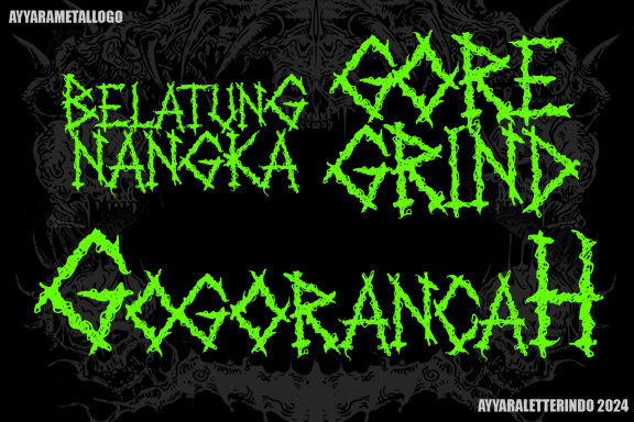 NAPALM | GRIND CORE FONT