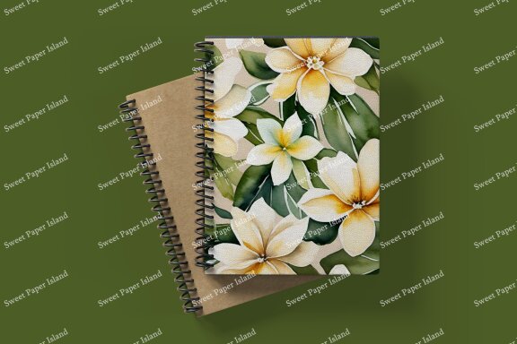 Pack Of 7 Digital Paper - Margareth's Daisies In Watercolor
