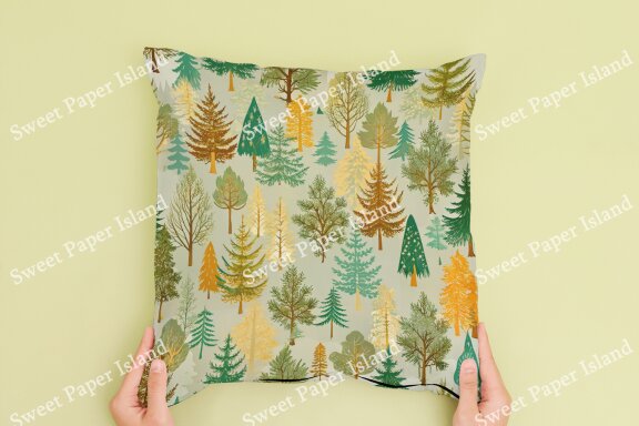 6 FREE Digital Papers - Pine Forest