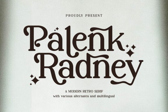 Palenk Radney | Modern Retro Serif