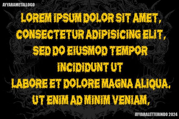 MISERY INJEX | DEATH METAL FONT