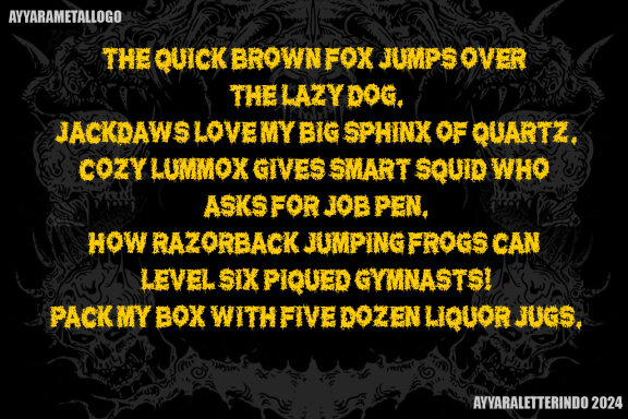 MISERY INJEX | DEATH METAL FONT