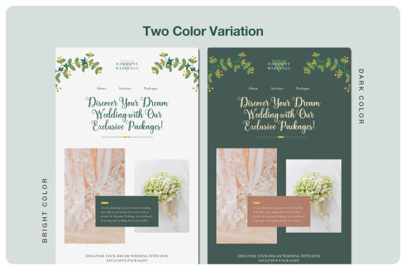 Wedding Marketing Email Newsletter