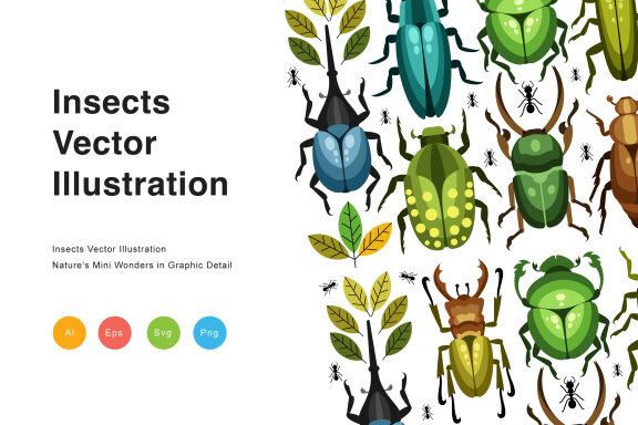 Insects Vector Illustration