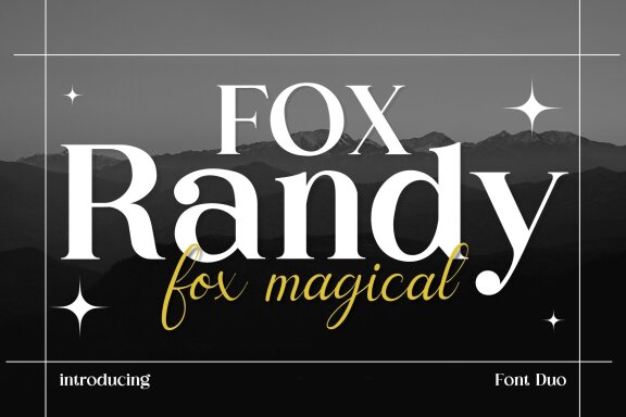 Fox Randy and Fox Magical Font Duo