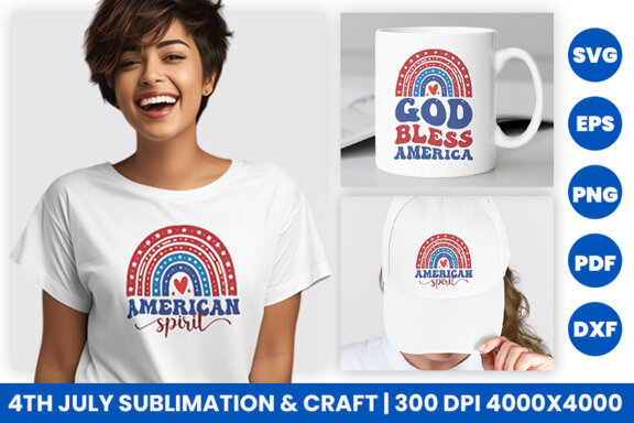 4th of July sublimation Bundle, 4th of July USA SVG Bundle