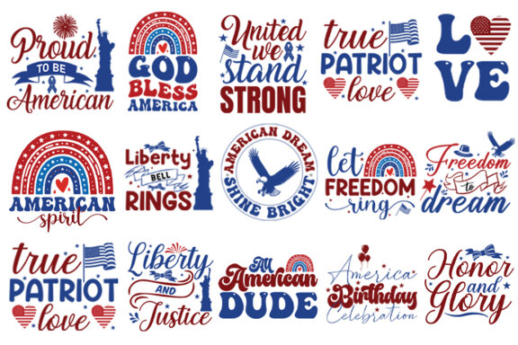4th of July sublimation Bundle, 4th of July USA SVG Bundle