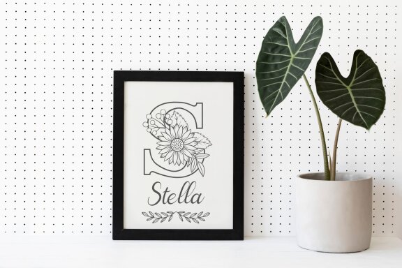 Fox Flower Monogram Font