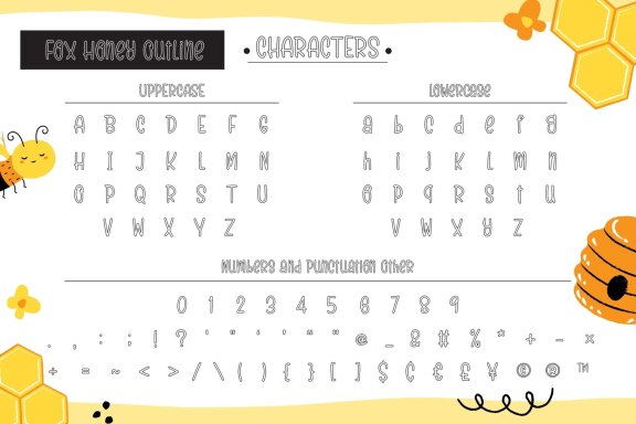 Fox Honey & Fox Honey Outline Fonts