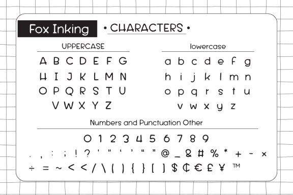 Fox Inking Font