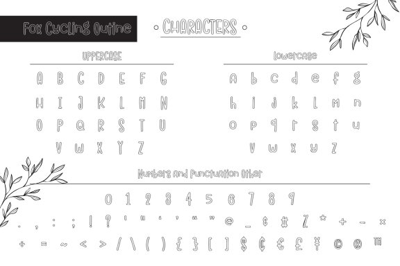 Fox Cycling Font Duo