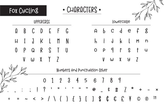 Fox Cycling Font Duo