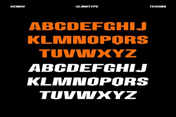 Xenku - Modern Techno Typeface