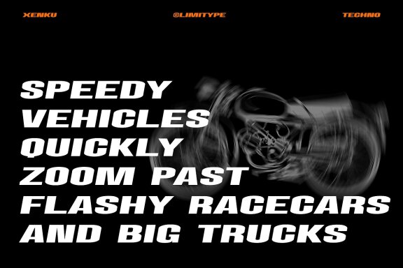 Xenku - Modern Techno Typeface