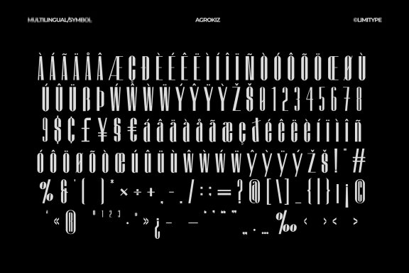 Agrokiz - Modern Font
