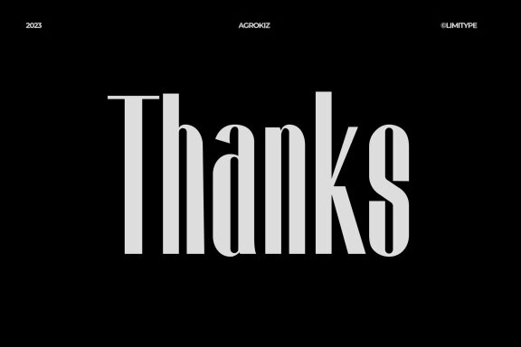 Agrokiz - Modern Font