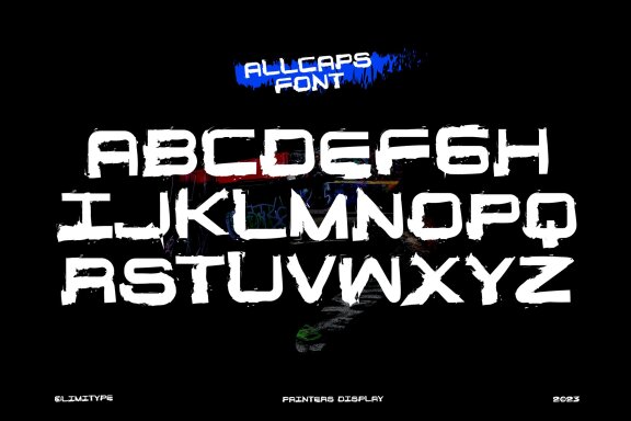 Painters Display - Graffiti Font